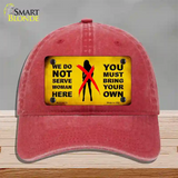 Bring Your Own Novelty License Plate Hat Unconstructed Cotton / Red