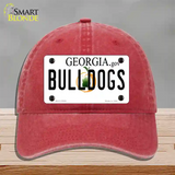 Georgia Bulldogs Novelty License Plate Hat Unconstructed Cotton / Red