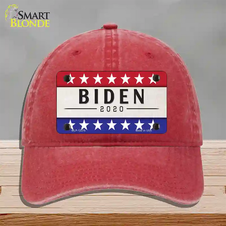 Joe Biden 2020 Novelty License Plate Hat Unconstructed Cotton / Red