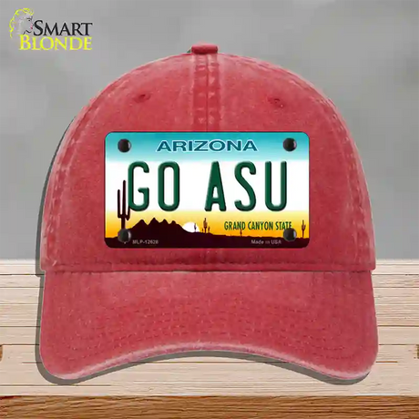 Go Arizona State Novelty License Plate Hat Unconstructed Cotton / Red