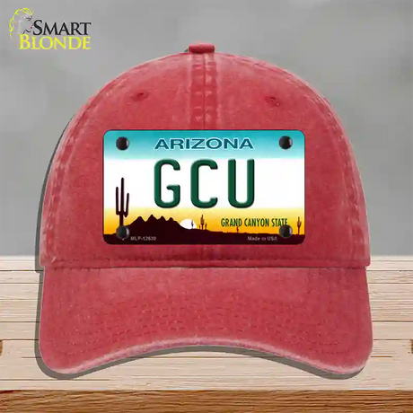 Grand Canyon Univ Novelty License Plate Hat Unconstructed Cotton / Red