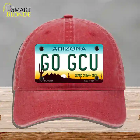 Go Grand Canyon Univ Novelty License Plate Hat Unconstructed Cotton / Red