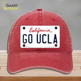 Go UCLA Novelty License Plate Hat Unconstructed Cotton / Red