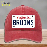 Bruins Novelty License Plate Hat Unconstructed Cotton / Red