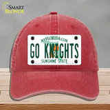 Go Knights Novelty License Plate Hat Unconstructed Cotton / Red