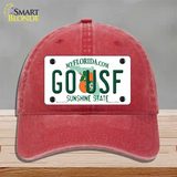 Go USF Novelty License Plate Hat Unconstructed Cotton / Red