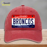 Broncos Novelty License Plate Hat Unconstructed Cotton / Red