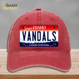 Vandals Novelty License Plate Hat Unconstructed Cotton / Red