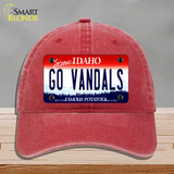 Go Vandals Novelty License Plate Hat Unconstructed Cotton / Red