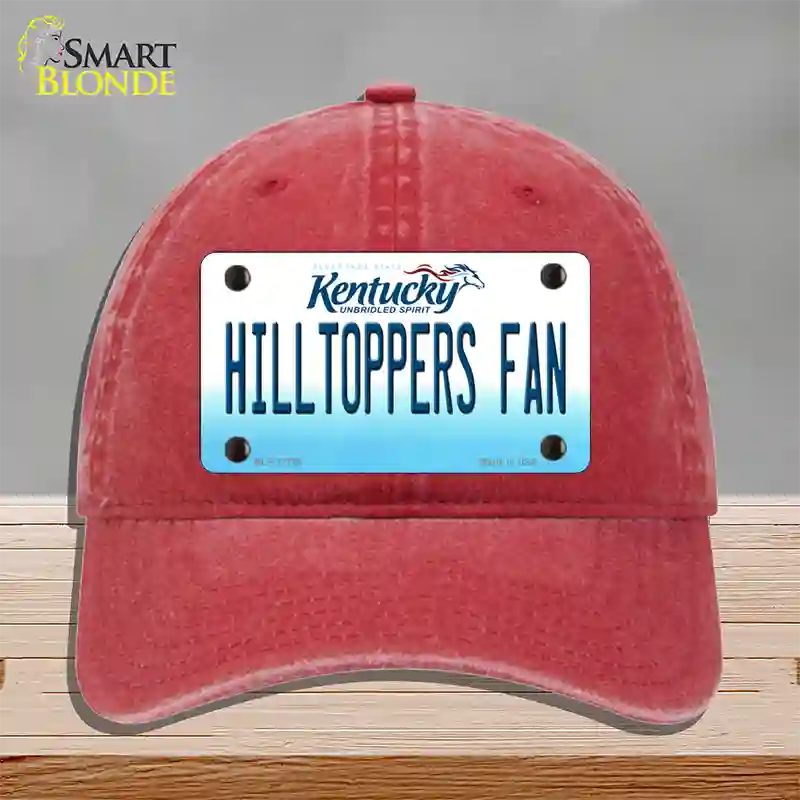 Hilltoppers Fan Novelty License Plate Hat Tag Unconstructed Cotton / Red