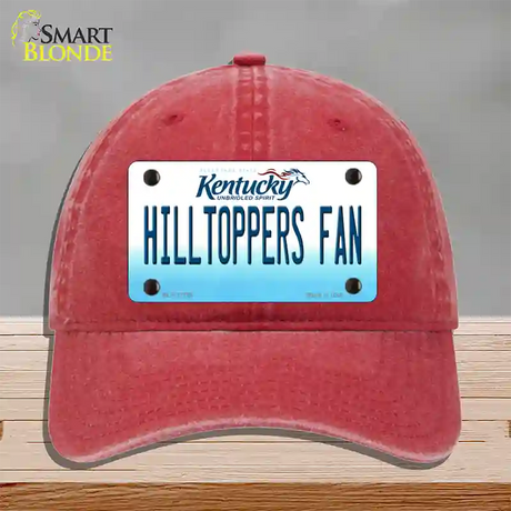 Hilltoppers Fan Novelty License Plate Hat Tag Unconstructed Cotton / Red