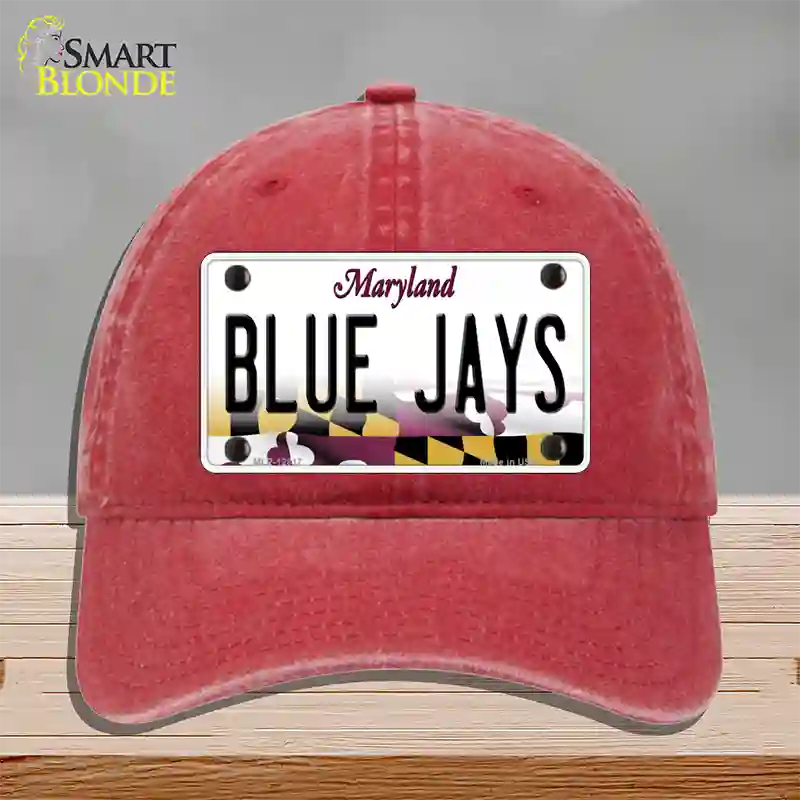 Blue Jays Novelty License Plate Hat Unconstructed Cotton / Red