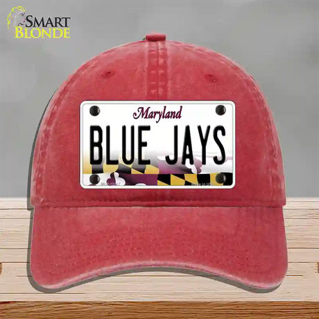 Blue Jays Novelty License Plate Hat Unconstructed Cotton / Red