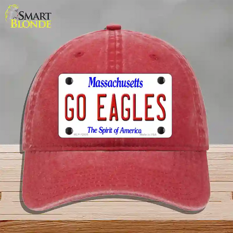 Go Eagles Novelty License Plate Hat Unconstructed Cotton / Red