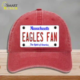 Eagles Fan Novelty License Plate Hat Unconstructed Cotton / Red