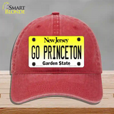 Go Princeton Novelty License Plate Hat Unconstructed Cotton / Red