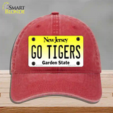 New Jersey Go Tigers Novelty License Plate Hat Unconstructed Cotton / Red