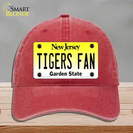 Tigers Fan New Jersey Novelty License Plate Hat Unconstructed Cotton / Red