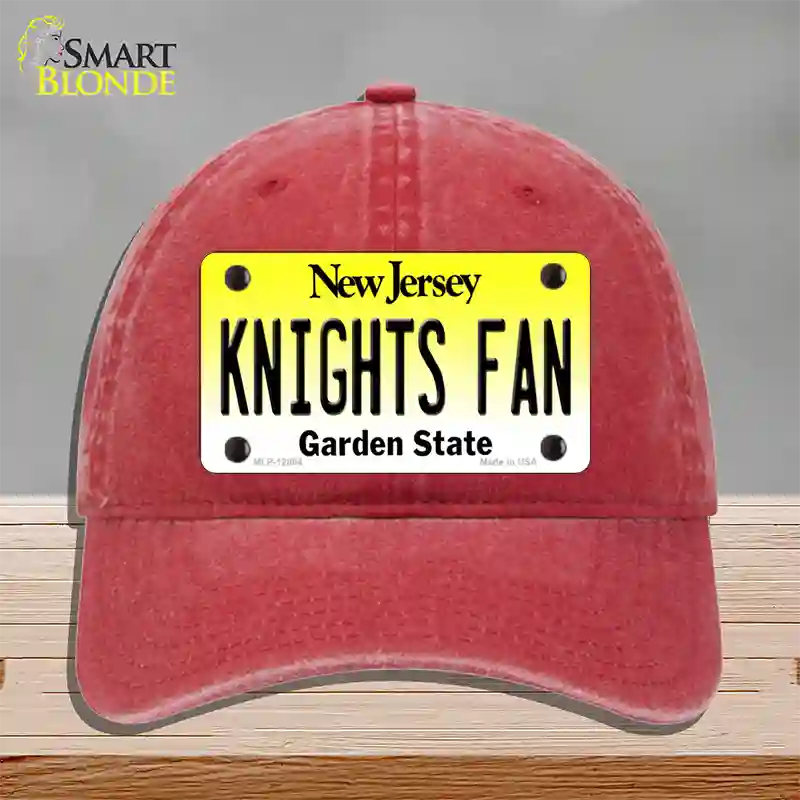 Knights Fan New Jersey Novelty License Plate Hat Unconstructed Cotton / Red