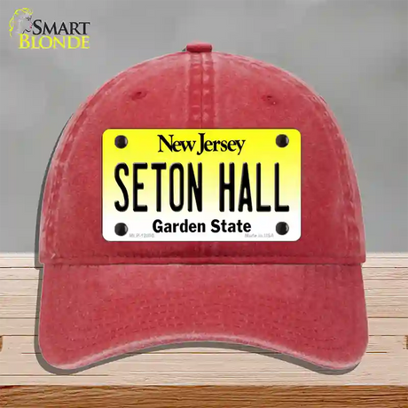 Seton Hall Novelty License Plate Hat Unconstructed Cotton / Red