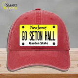 Go Seton Hall Novelty License Plate Hat Unconstructed Cotton / Red