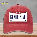 Go Kent State Novelty License Plate Hat Unconstructed Cotton / Red