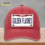 Golden Flashes Novelty License Plate Hat Unconstructed Cotton / Red