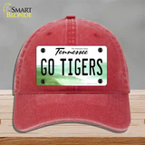 Tennessee Go Tigers Novelty License Plate Hat Unconstructed Cotton / Red