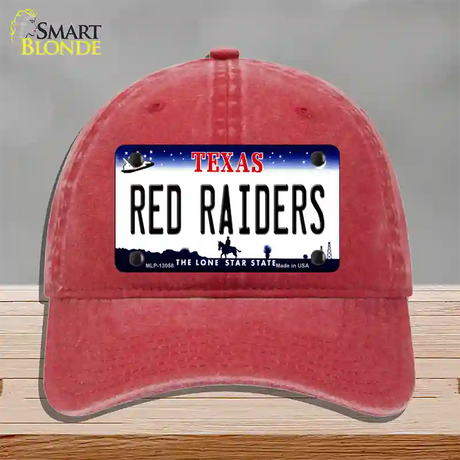 Red Raiders Novelty License Plate Hat Unconstructed Cotton / Red