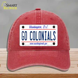 Go Colonials Novelty License Plate Hat Unconstructed Cotton / Red