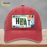 Heat Strip Art Novelty License Plate Hat Tag Unconstructed Cotton / Red