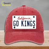 Go Kings Novelty License Plate Hat Tag Unconstructed Cotton / Red