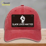 Black Lives Matter Brick Novelty License Plate Hat Tag Unconstructed Cotton / Red