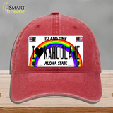 I Heart Kahoolawe Novelty License Plate Hat Tag Unconstructed Cotton / Red