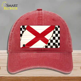 Alabama Racing Flag Novelty License Plate Hat Tag Unconstructed Cotton / Red