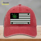 American Weed Novelty License Plate Hat Tag Unconstructed Cotton / Red