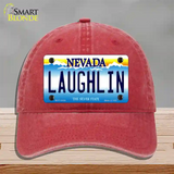 Laughlin Nevada Novelty License Plate Hat Tag Unconstructed Cotton / Red