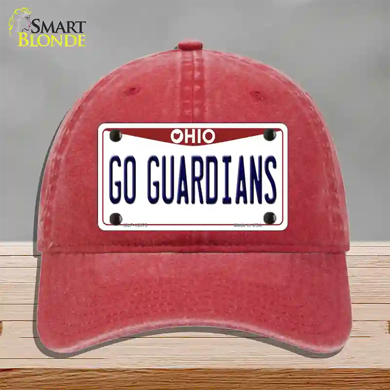 Go Guardians Ohio Novelty License Plate Hat Tag Unconstructed Cotton / Red