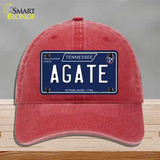 Agate Tennessee Blue Novelty License Plate Hat Tag Unconstructed Cotton / Red