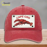 Cape Cod Lobster Novelty License Plate Hat Unconstructed Cotton / Red