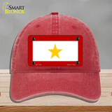 Gold Star Mother One Novelty License Plate Hat Unconstructed Cotton / Red