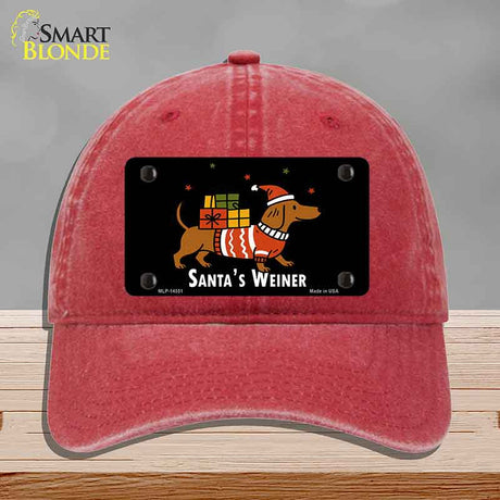 Santas Weiner Novelty License Plate Hat HAT-MLP-14551