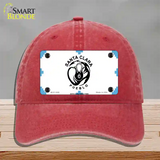 Santa Clara Pueblo Flag Novelty License Plate Hat Unconstructed Cotton / Red