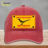 Road Runner New Mexico Novelty License Plate Hat Unconstructed Cotton / Red