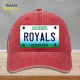 Royals Missouri State Novelty License Plate Hat Unconstructed Cotton / Red