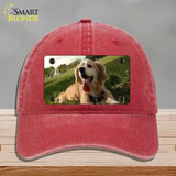 Cocker Spaniel Dog Novelty License Plate Hat Unconstructed Cotton / Red