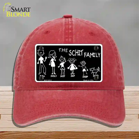 The Schit Family Novelty License Plate Hat Unconstructed Cotton / Red