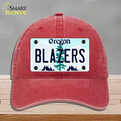 Blazers Oregon State Novelty License Plate Hat Unconstructed Cotton / Red