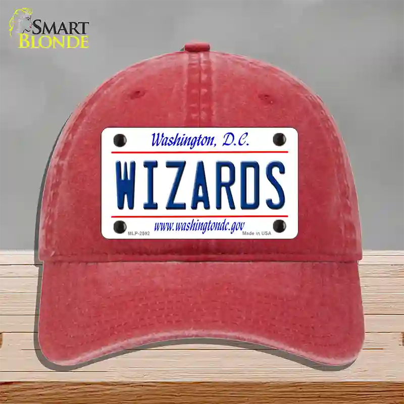 Wizards Washington DC State Novelty License Plate Hat Unconstructed Cotton / Red