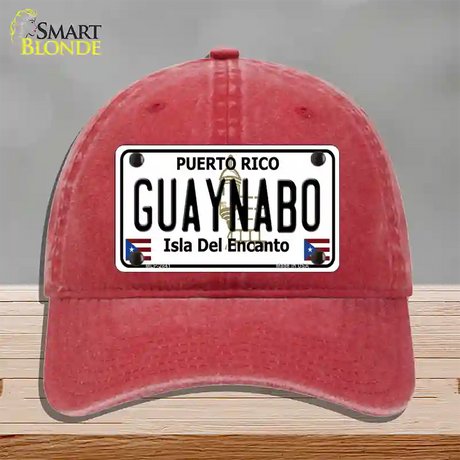 Guaynabo Puerto Rico Novelty License Plate Hat Unconstructed Cotton / Red